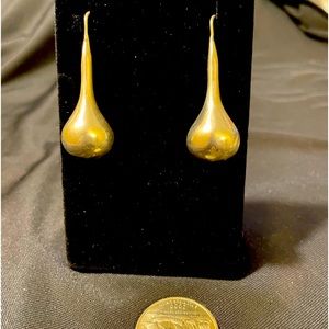Silver hollow drop earrings 925